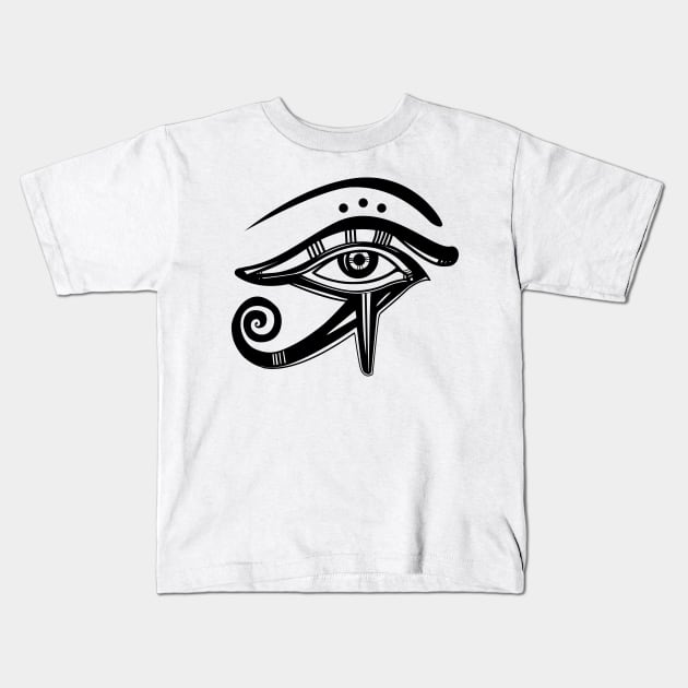 The Eye of Horus Kids T-Shirt by DISOBEY